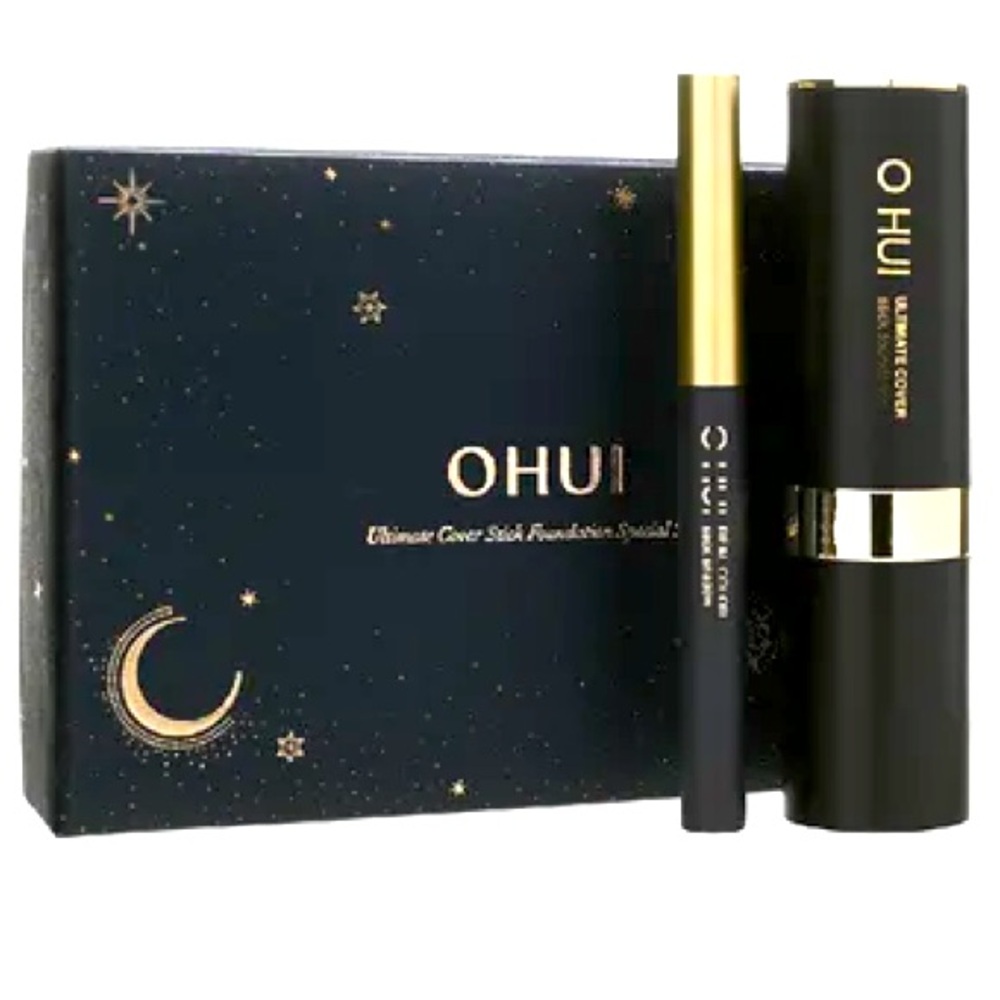OHUI Ultimate Cover Stick Foundation Special Set 02 Honey Beige SPF 50+ PA+++